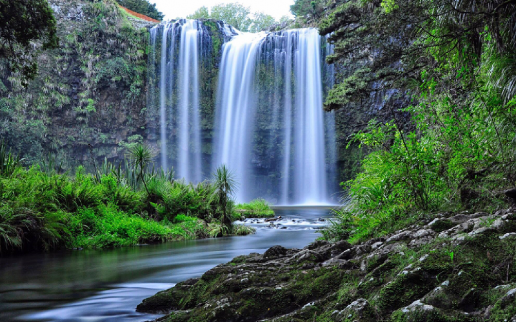 Whangarei Waterfall, on the way to the Bay of Islands from Auckland